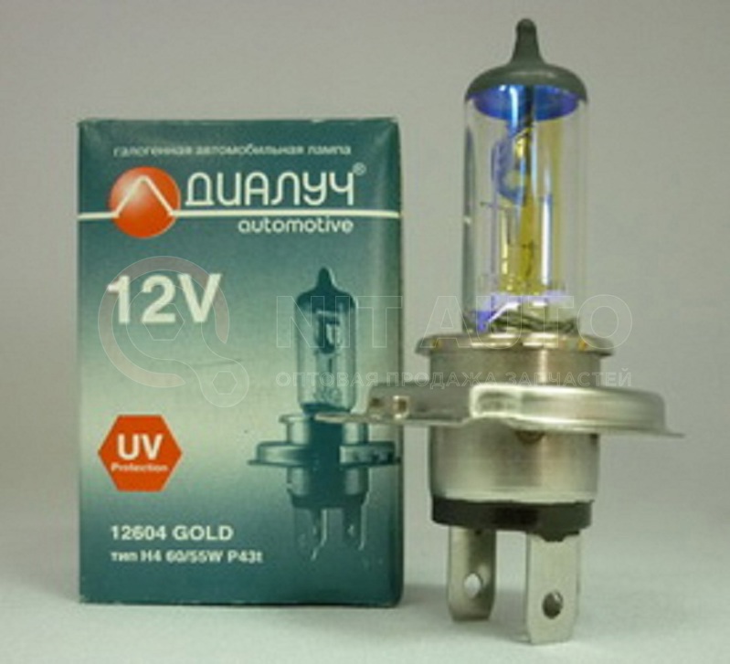Лампа 12V H4 60/55W P43t от ДИАЛУЧ, артикул — 12604