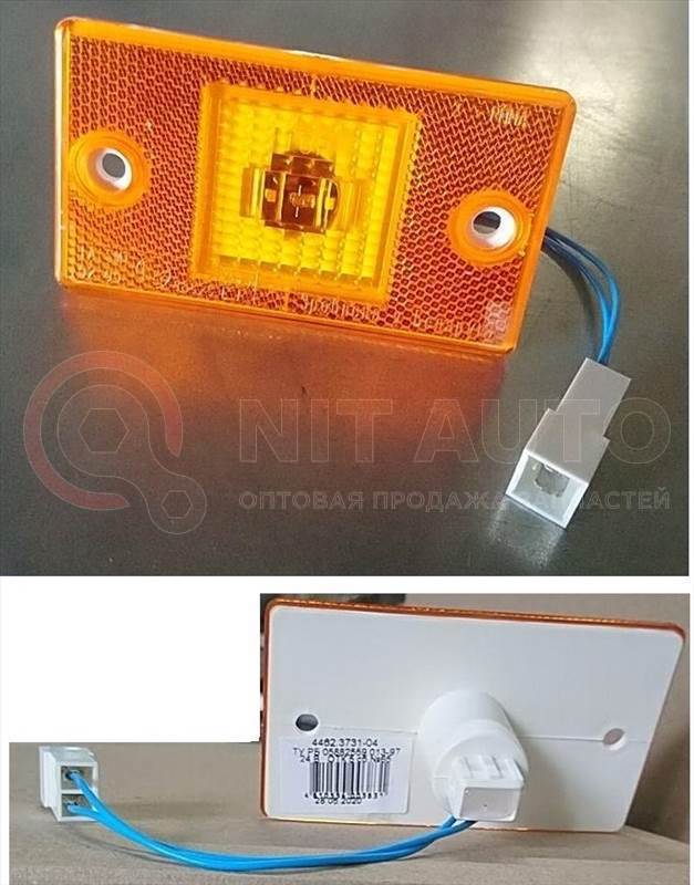 Фонарь боковой габаритный светодиод, провод + фишка от Руденск, артикул — 4462.3731-04