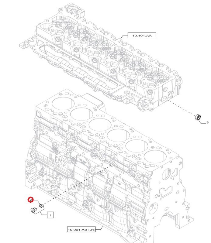 Кольцо уплотнительное d=13.9x2.6 от IVECO, артикул — 17281681