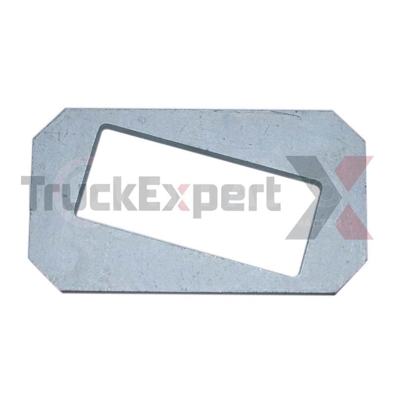 Стопорная пластина пальца рессоры 104x57.5x8 BPW от TruckExpert, артикул — 40181009