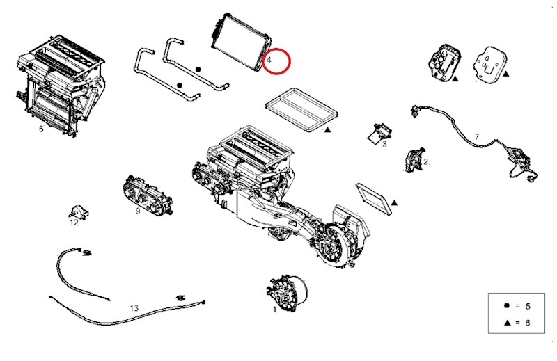 Радиатор отопителя салона Iveco Daily VSN-700 от IVECO, артикул — 42569370