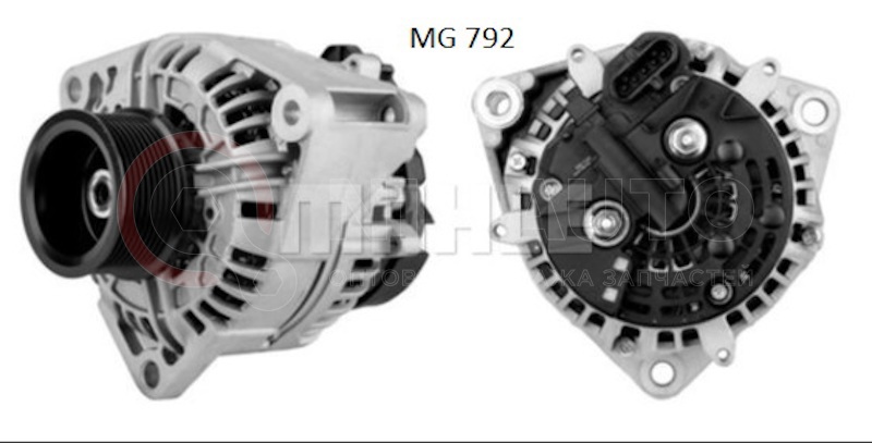 Генератор 28V,110A,  шкив D 80mm  5490, MERCEDES-BENZ Actros/Axor/Atego/Vario 96-17, G W463 90- EU от MAHLE, артикул — MG792