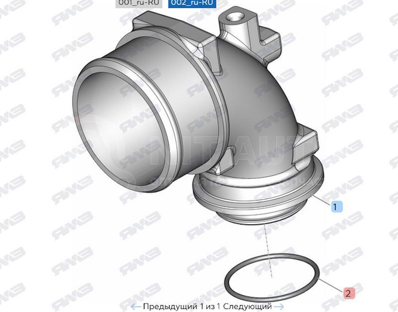 Кольцо уплотнительное 046-050-25 ГОСТ 9833-73 от ЯМЗ (Т), артикул — 5340.1115285