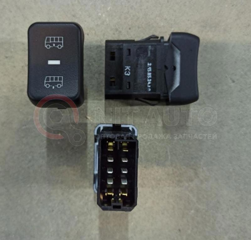 Переключатель регулировки уровня пола широкий ПАЗ Вектор Next ПКл.2.15.85.24.з.о от КОПИР, артикул — КДПА.303653.012-02