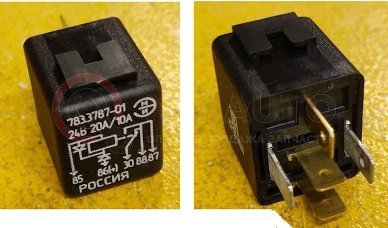 Реле переключающее 5-контактное 24В аналог 193.3777-01 от ЭМИ, артикул — 783.3787-01
