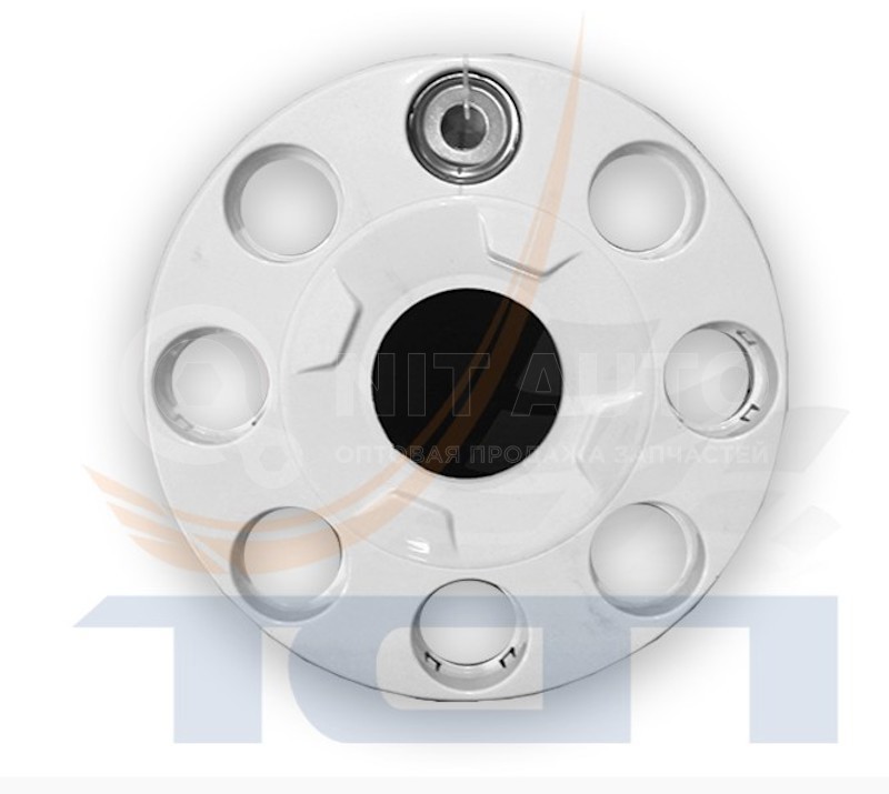 Колпак колеса передний ступичный закрытый R-19.5 белый пластик от TSP, артикул — t019537