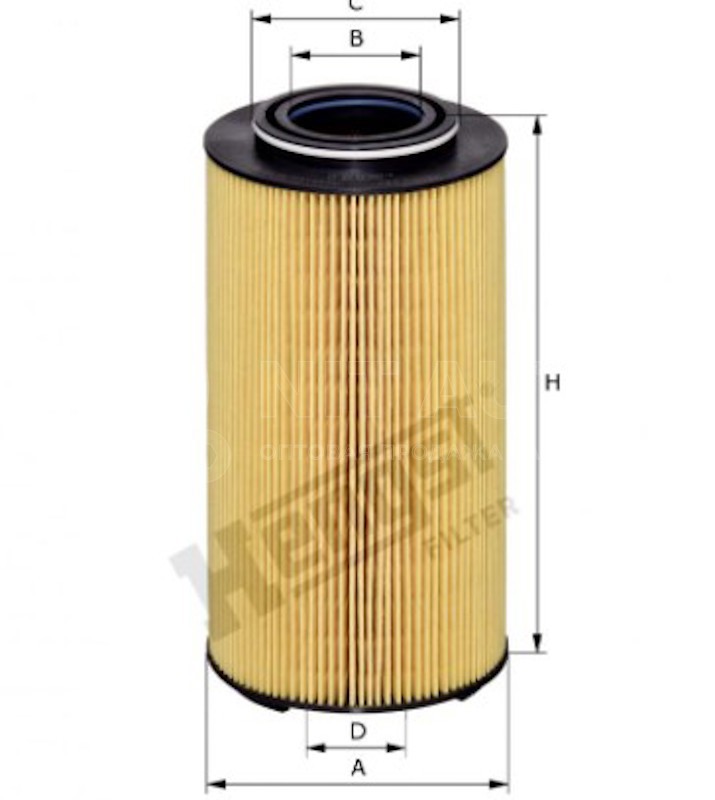 Фильтр масляный H233 D120 d53 2047411 / 2151728 / 2234788 DAF XF 106 10/12/DAF CF CF 86 05/13 от Hengst, артикул — E903HD436