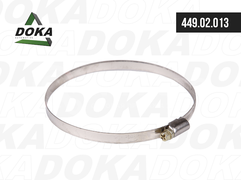 Хомут червячный 100-120 мм. W2 нержавеющая сталь от DOKA, артикул — 449.02.013