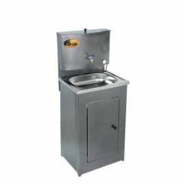 Умывальник дачный ЛЮКС,с погревом, нержавеющая мойка,цвет серебро