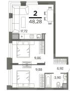 Рязань, Продается 2-к квартира, 3/27 эт., д. 4, Квартиры, На продажу, Кальное