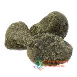 Камень для бани Дунит обвалованный фракция 70-150 мм. (20 кг.)
