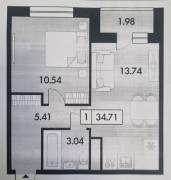 Продается 1-к квартира, 1/7 эт., ул Малиновая, д. 6, Квартиры, На продажу