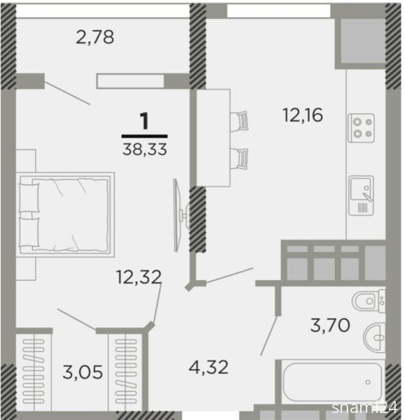 Рязань, Продается 1-к квартира, 12/14 эт., ул Совхозная, д. 6, Квартиры, На продажу, Центр