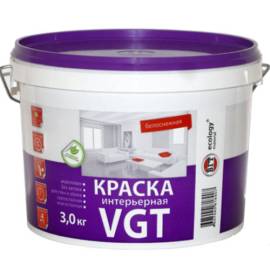 Краска VGT вд-ак-2180 интерьерная белоснежная 3кг