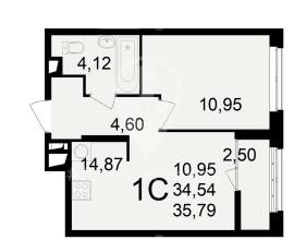Рязань, Продается 1-к квартира, 17/25 эт., ул Островского, д. 122 к 1, Квартиры, На продажу, Горроща