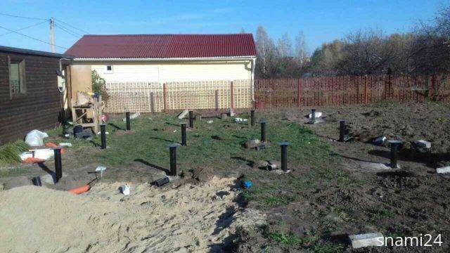 Винтовые сваи. Монтаж за один день.