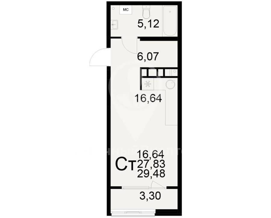 Рязань, Продается 1-к квартира, 10/17 эт., ул Станкозаводская, д. 21б, Квартиры, На продажу