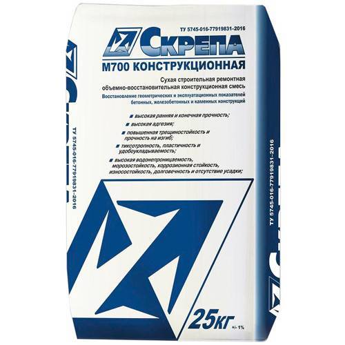 Скрепа М700 конструкционная крафт-мешок 25 кг