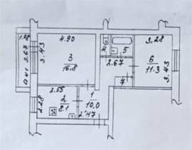 Рязань, Продается 2-к квартира, 5/5 эт., ул Черновицкая, д. 21 к 1, Квартиры, На продажу, Горроща