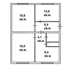 Рязань, Продается 3-к квартира, 1/3 эт., ул Качевская, д. 26/1, Квартиры, На продажу, Строитель