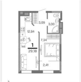 Рязань, Продается 1-к квартира, 9/25 эт., ул Полина, д. 3, Квартиры, На продажу, Мервино