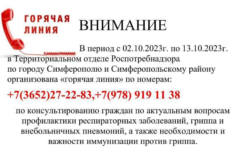 Телефоны «горячей линии» по консультированию