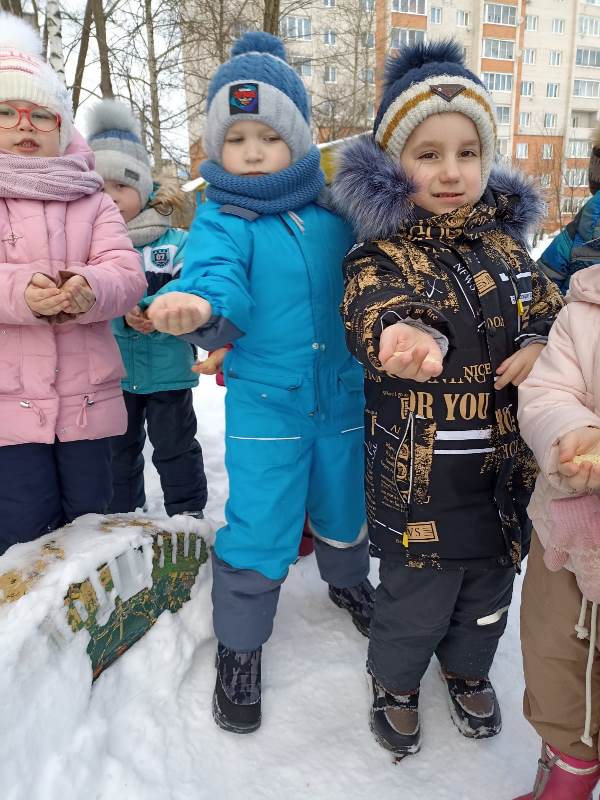 Дошкольники – участники экологической акции "Покормите птиц зимой"