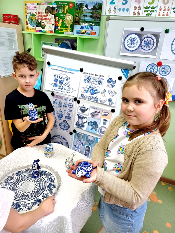 День гжели в подготовительной группе