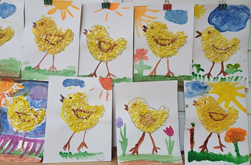 "Нарядные цыплята" у ребят из подготовительной группы