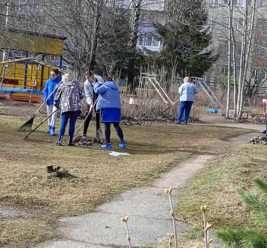Субботник в детском саду