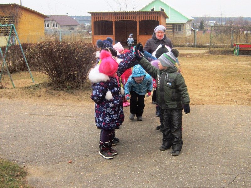 Подвижные игры на прогулке.