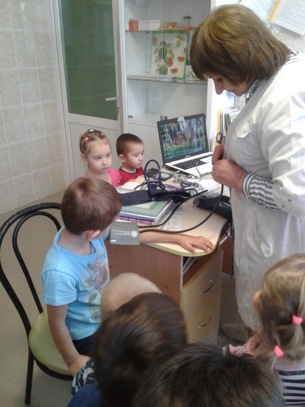 Экскурсия в кабинет медицинской сестры.