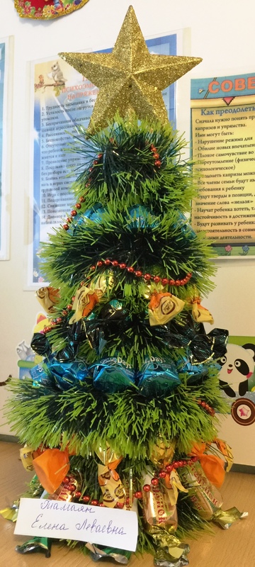 Выставка новогодних ёлочек.