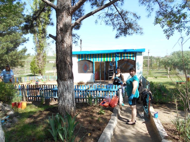 Субботник с родительской общественностью!