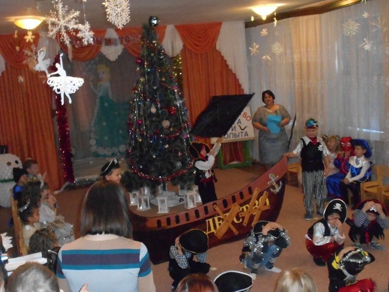 Новогодний утренник в подготовительной группе