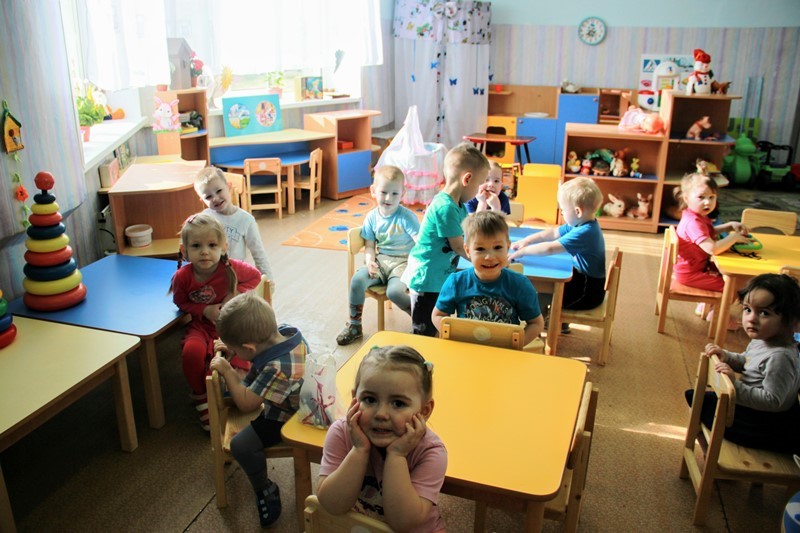 Малыши встречают птиц