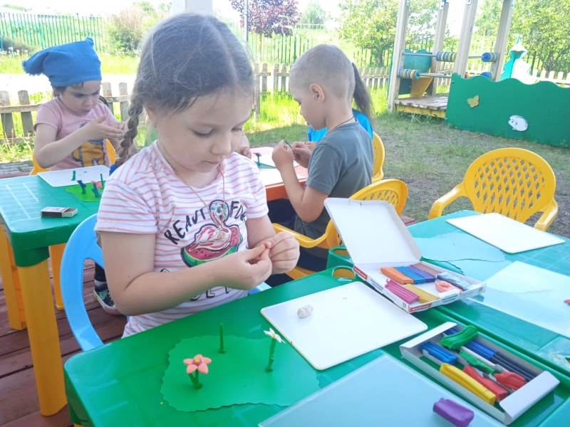 Творчество на улице в летний период