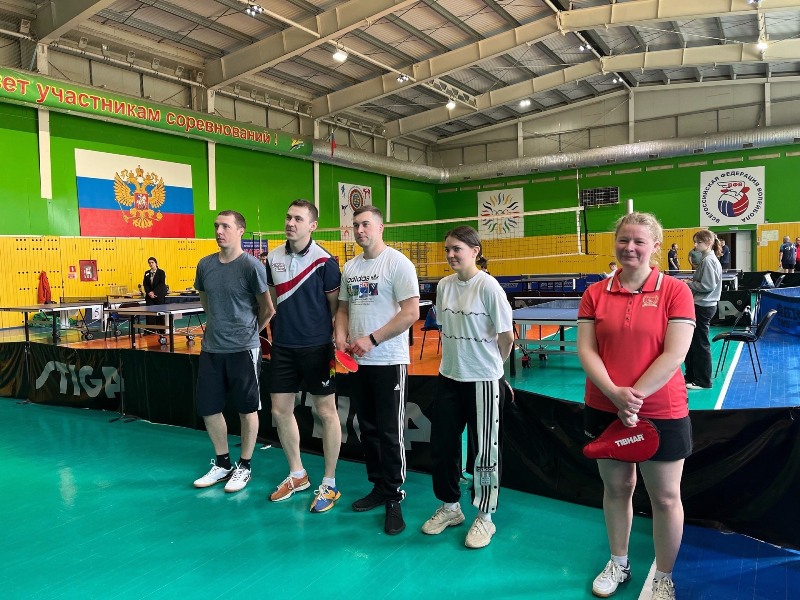 Команда Дзержинского района приняла активное участие в чемпионате Калужской области по настольному теннису