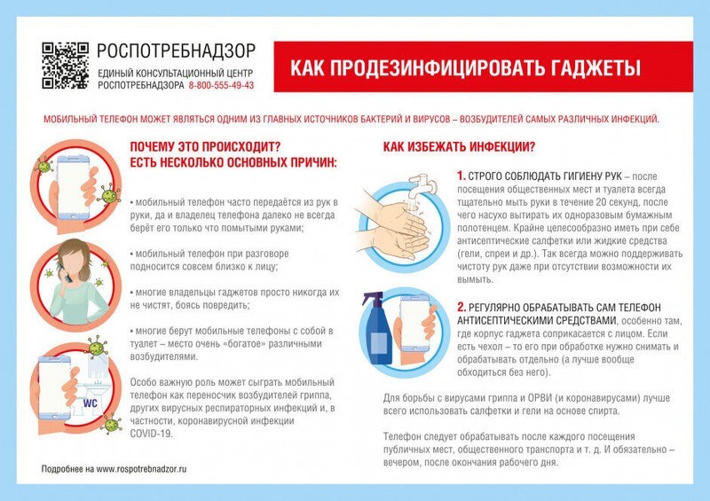 Как продезинфицировать гаджеты