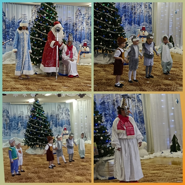 Новогодний утренник "Как Снеговичок друзей искал" в средней группе "Пчелки"