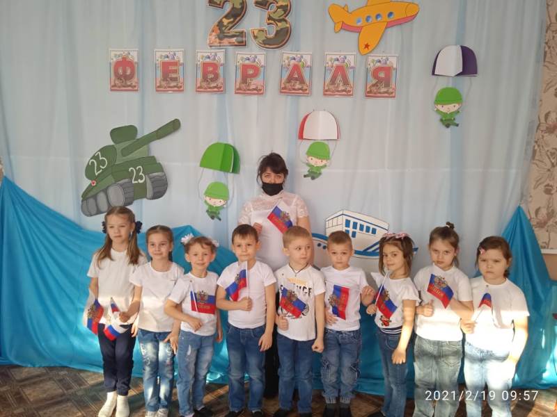 23 февраля в старшей группе