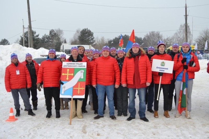 Команда Дзержинского района приняла активное участие в XIV зимних областных сельских спортивных играх