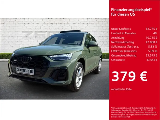 Audi Q5 50 TDI quattro S tronic S line El. Panodach Navi L — миниатюра 1