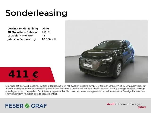 Audi Q4 e-tron 45 ACC AHK LED Nav RKa Sitzh. Wrmep. — миниатюра 1