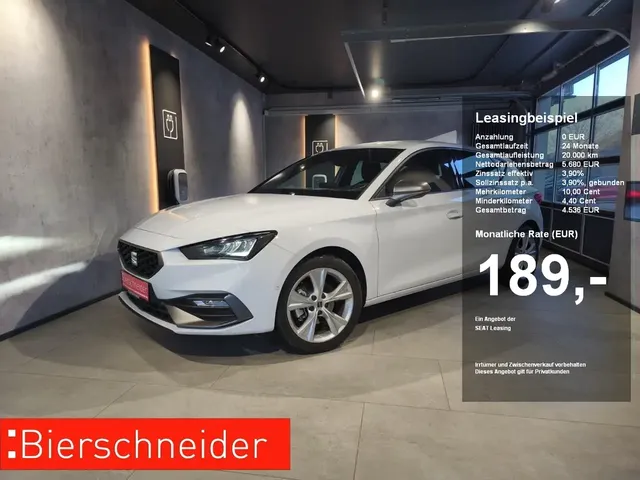Seat Leon 1.5 eTSI DSG FR ab 189.- 990.- Anzahlung ALLWETTER — миниатюра 1