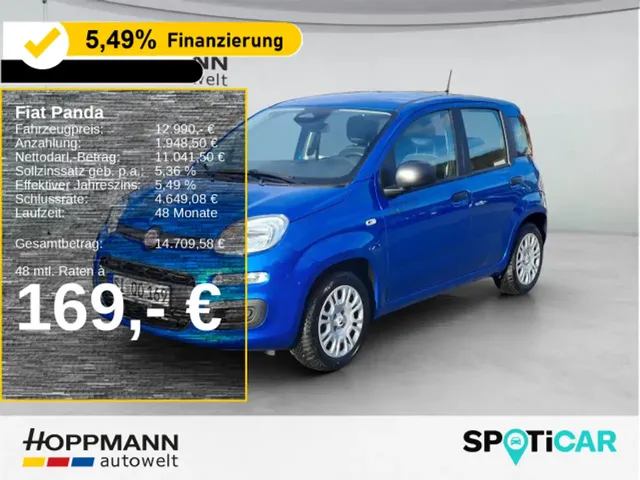 Fiat Panda 1.0 Mild-Hybrid *Klima*PDC*5sitzer* — миниатюра 1