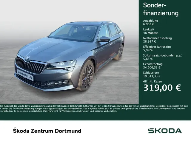 Skoda Superb Combi 2.0 TDI L&K 4x4 LEDER PANO STANDH NAVI — миниатюра 1