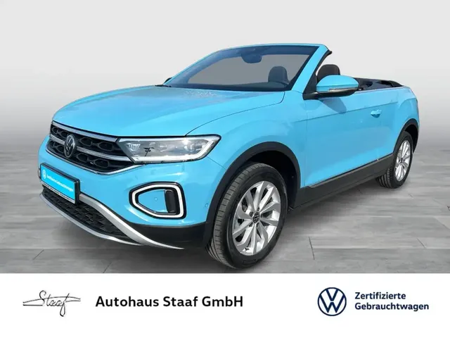 Volkswagen T-Roc Cabrio Style 1.5 TSI 150PS DSG LED PLUS+APP WIRELE — миниатюра 1