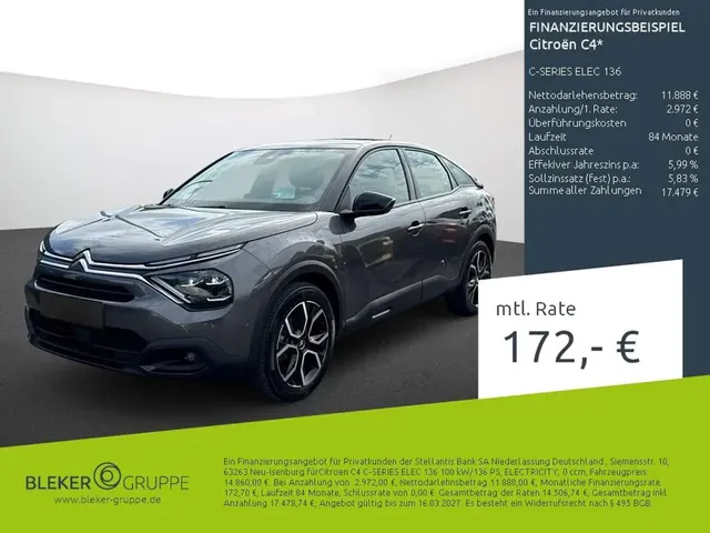 Citroen C4 C-SERIES ELEC 136 — миниатюра 1