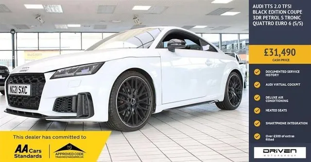 Audi TT S Audi TTS 2.0 TFSI Black Edition Coupe 3dr Petrol S Tronic quattro Euro 6 (s/s) (320 ps) — миниатюра 1
